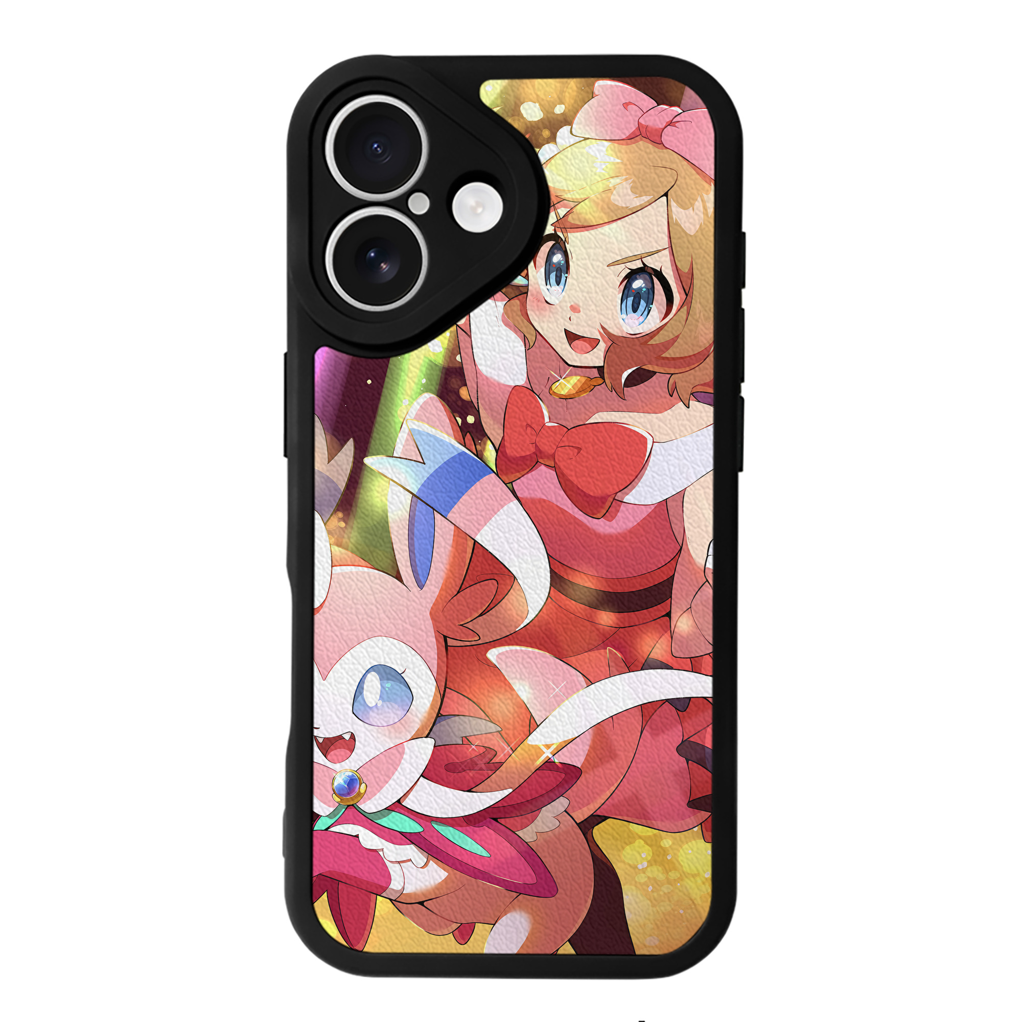 （画像用） ポケットモンスター Pokémon 【iPhone 16シリーズ対応】シリコンスマホケース（レザー調） 材質：シリコン